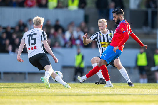under fotbollsmatchen i Superettan mellan Landskrona och