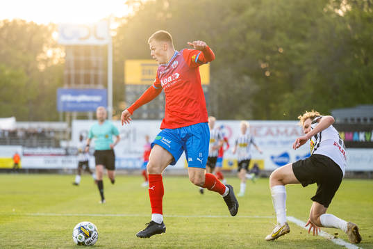 Helsingborgs Erik Ring och Landskronas Melker Jonsson