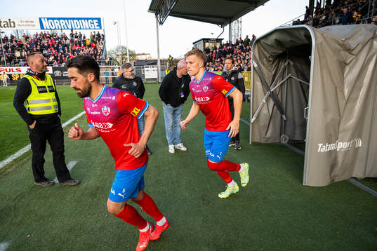 Helsingborgs Frederik Holst och Casper Widell