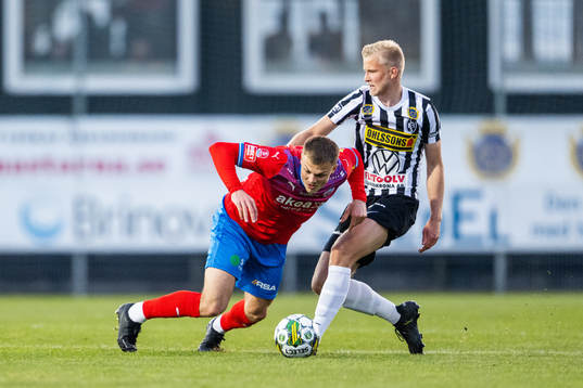 Helsingborgs Erik Ring och Landskronas Johan Rapp
