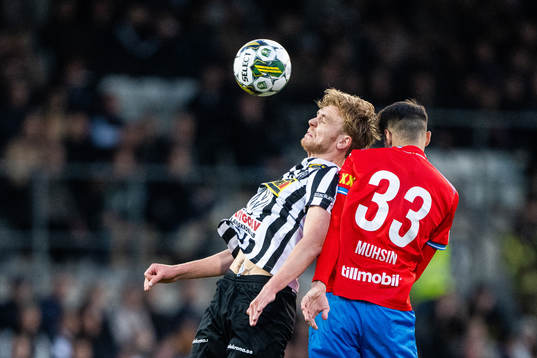 Landskronas Melker Jonsson och Helsingborgs Amar Muhsin