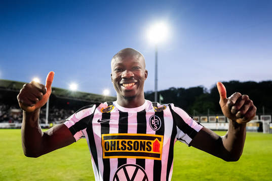 Landskronas Ousmane Diawara jublar