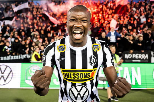 Landskronas Ousmane Diawara jublar