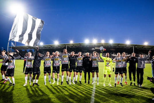 Landskronas spelare jublar