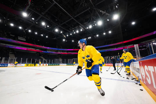 Jakob Silfverberg of Sweden at a practice session