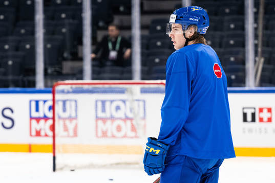 Leo Carlsson of Sweden at a practice session