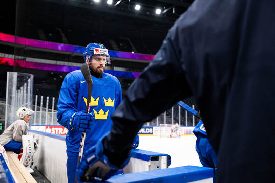 Lukas Bengtsson of Sweden at a practice session