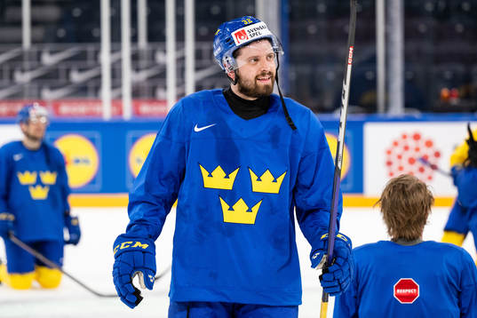 Lukas Bengtsson of Sweden at a practice session
