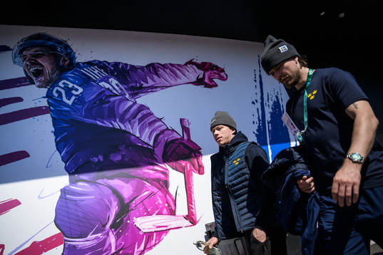 Bläddra bland fler bilder av 2023 IIHF Ice Hockey World Championship, day -2, Sweden, practice
