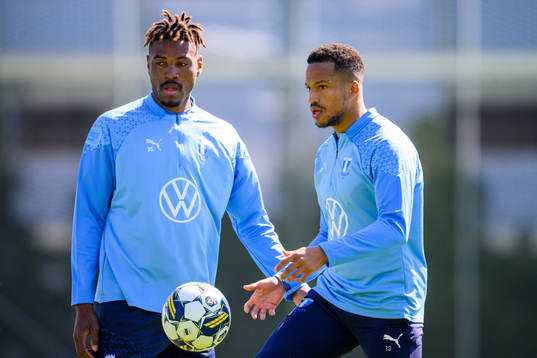 Samuel Kotto och Martin Olsson
