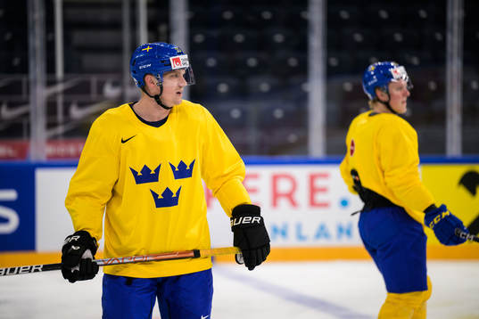 Jakob Silfverberg of Sweden at a practice session