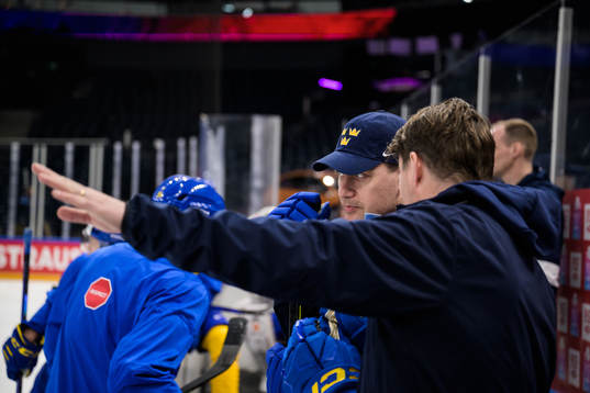 Head coach Sam Hallam and assistant coach Stefan Klockare
