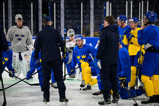 Christian Folin of Sweden at a practice session