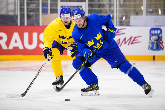 Carl Grundström and Jonathan Pudas of Sweden at a practice