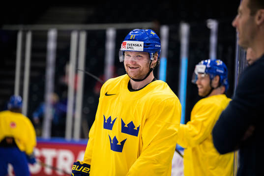 Carl Grundström of Sweden at a practice session