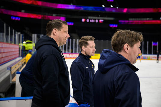 Assistant general manager Josef Boumedienne, head coach Sam