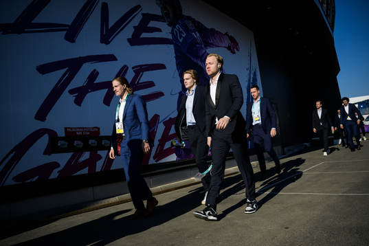 Marcus Sörensen, Leo Carlsson and Alexander Nylander of