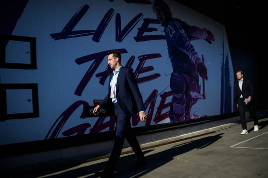 Patrik Nemeth of Sweden arrives to the arena