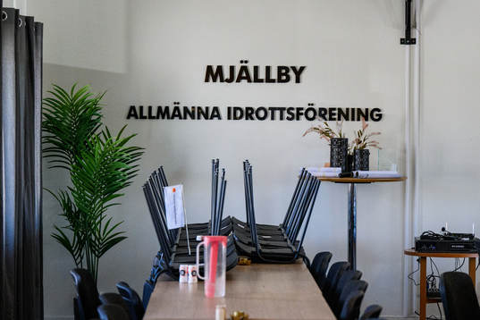 Interiör i klubbstugan