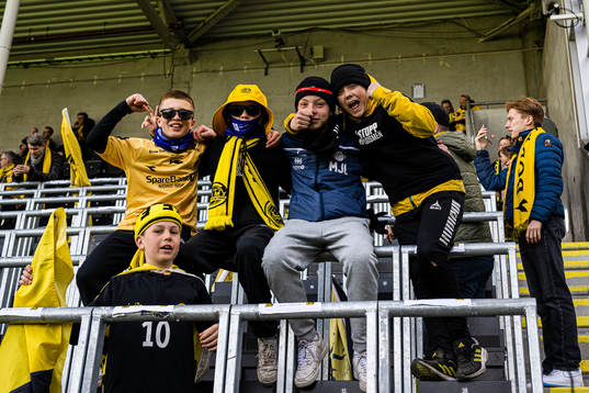 Spectators in the stands