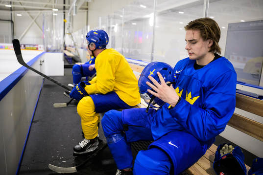 Leo Carlsson of Sweden at a practice session