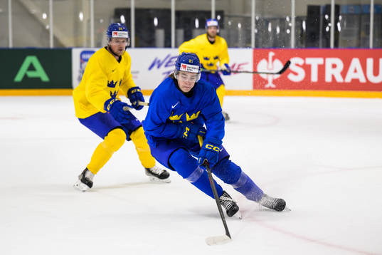 Leo Carlsson of Sweden at a practice session