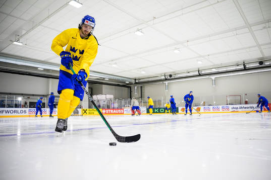 Dennis Everberg of Sweden at a practice session