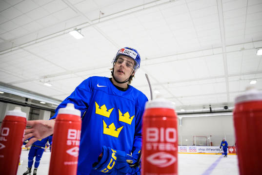 Leo Carlsson of Sweden at a practice session