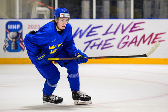 Leo Carlsson of Sweden at a practice session
