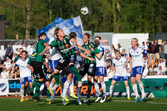 Varbergs Oliver Stanisic, Hampus Zackrisson och Joakim