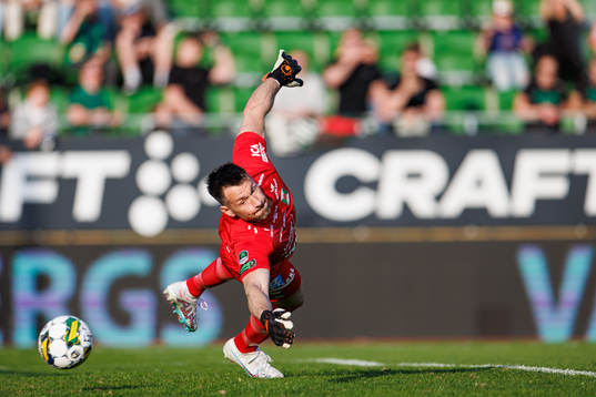 Varbergs målvakt Stojan Lukic