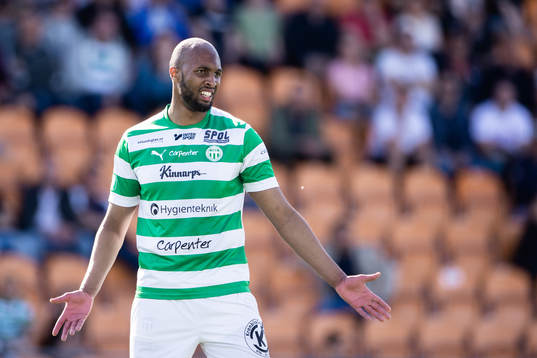 Västerås SKs Jabir Abdihakim Ali reagerar