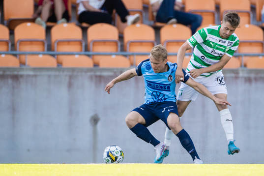 Landskronas Edvin Dahlqvist och Västerås SKs Simon Gefvert