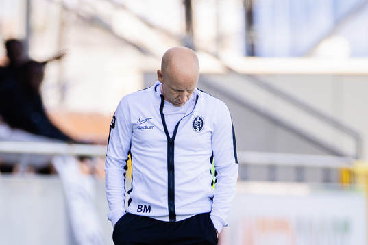 Landskronas tränare Billy Magnusson deppar