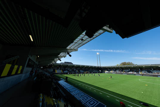 Bravida Arena innan fotbollsmatchen i Allsvenskan mellan