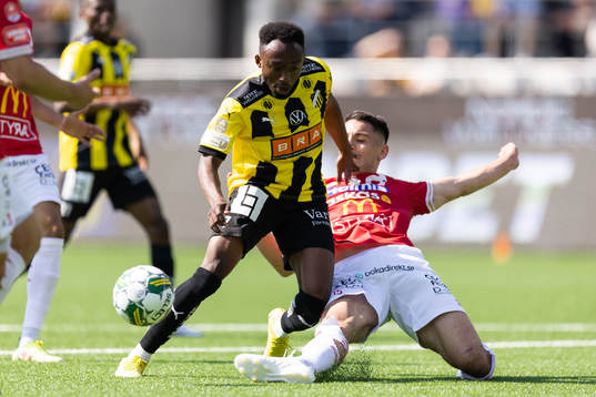 Häckens Benie Adama Traore och Degerfors Seid Korac