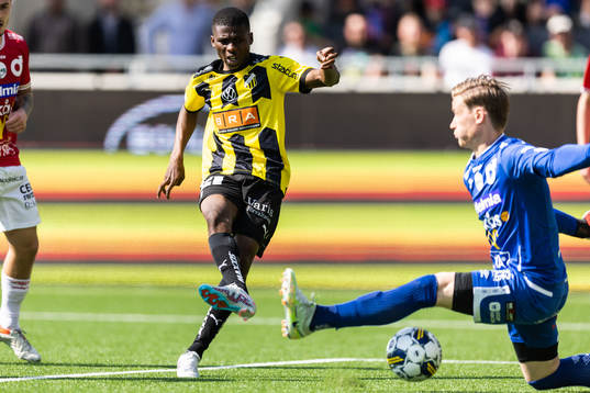 Häckens Akoua Romeo Amane gör 4-1 bakom Degerfors