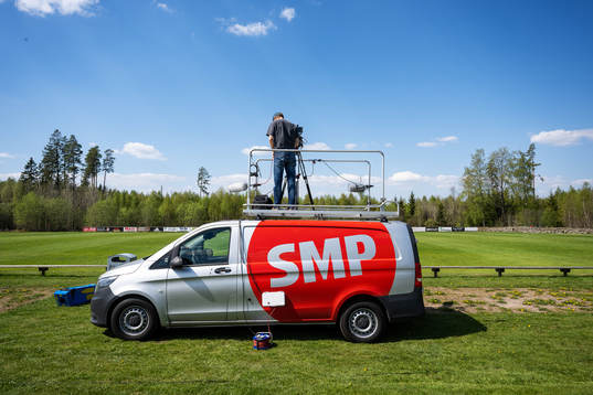 En sändarbuss från Smålands Posten