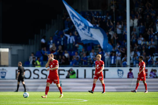 Bård Finne of Brann looks dejected