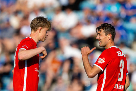 Rasmus Holten and Fredrik Pallesen Knudsen of Brann