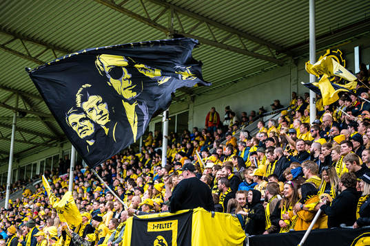 Spectators in the stands