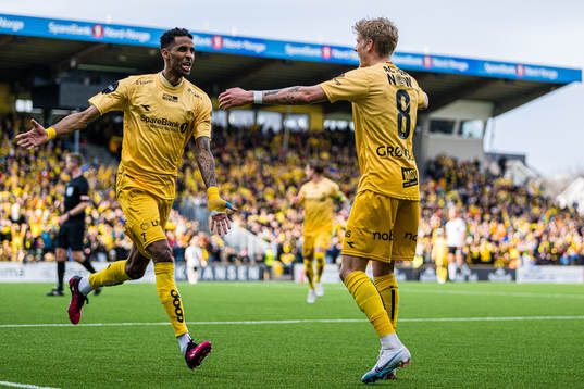Amahl Pellegrino and Albert Grønbæk of Bodø/Glimt