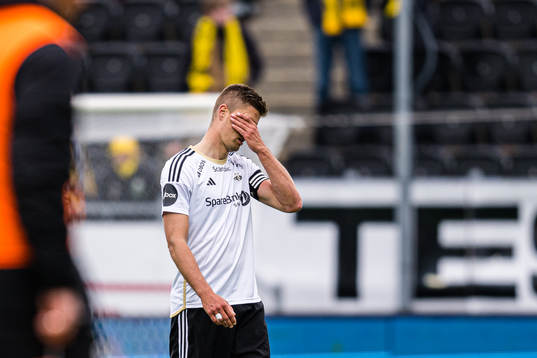 Markus Henriksen of Rosenborg looks dejected