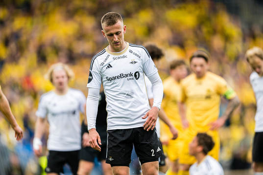 Erlend Dahl Reitan of Rosenborg looks dejected