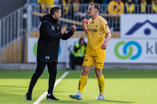 Kjetil Knutsen, head coach of Bodø/Glimt, and Marius Lode