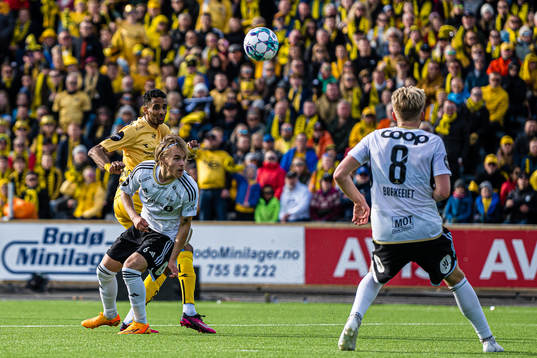 Amahl Pellegrino of Bodø/Glimt and Santeri Leevi Oliver
