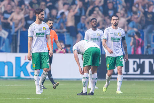 Hammarbys Adi Nalic och Nahir Besara deppar