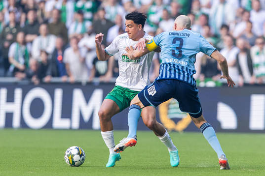 Hammarbys Jusef Erabi och Djurgårdens Marcus Danielson