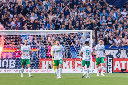 Hammarbys spelare deppar