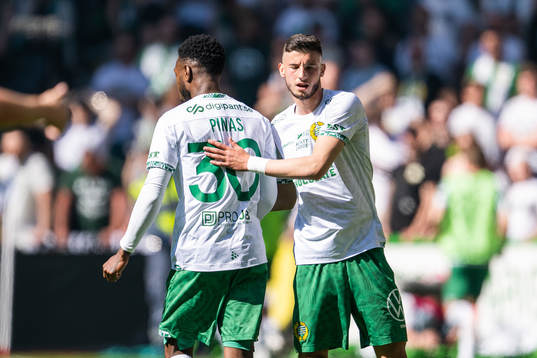 Hammarbys Shaquille Pinas och Viktor Djukanovic